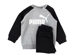 Puma sweatshirt og bukser minicats raglan jogger puma black